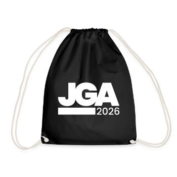 Jga 2026 Bachelor Party - Drawstring Bag - black - Front