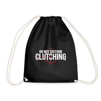 Gamer Shirt Do Not Disturb Clutching - Turnbeutel - Schwarz - Vorne