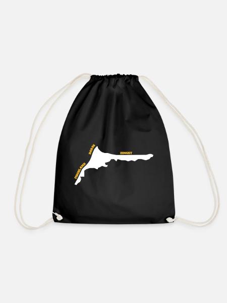 Fischland Darss Zingst (DIY) - Drawstring Bag - black