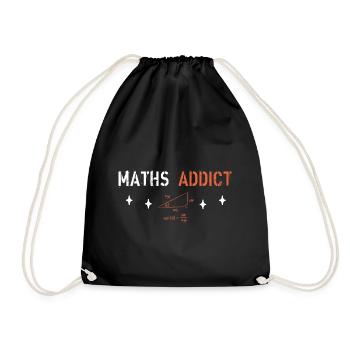 Maths Addict - Sac de sport léger - noir - Devant