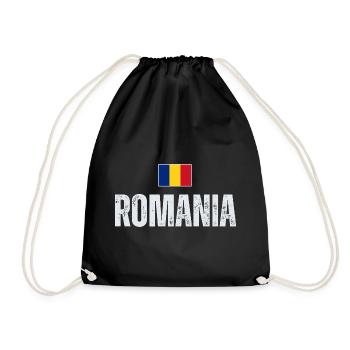 J'aime la Roumanie, la fierté roumaine - Sac de sport léger - noir - Devant