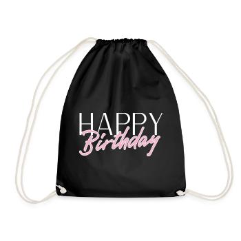Bon anniversaire - Sac de sport léger - noir - Devant