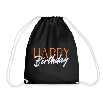 Bon anniversaire - Sac de sport léger - noir - Devant