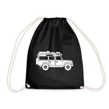 Defender D110-White - Turnbeutel - Schwarz - Vorne