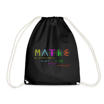 Mathématiques avec des fonctions colorées - Sac de sport léger - noir - Devant