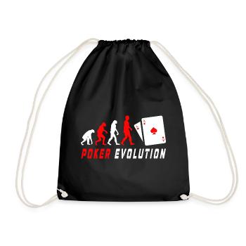 Évolution du poker - Sac de sport léger - noir - Devant