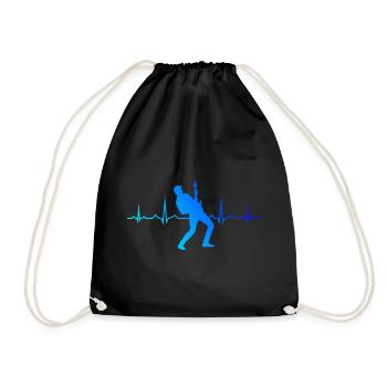 Guitariste Homme Guitare acoustique - Sac de sport léger - noir - Devant