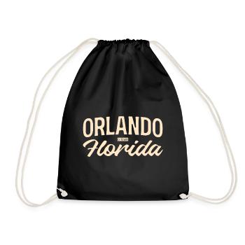 Orlando Florida Vintage Script - Turnbeutel - Schwarz - Vorne