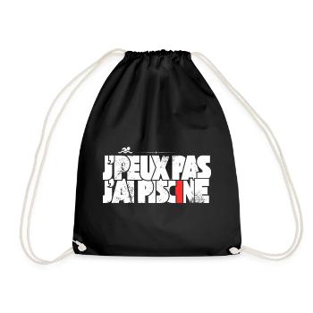 J'peux pas j'ai Piscine - Sac de sport léger - noir - Devant
