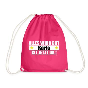 Karla Nom Prénom Anniversaire - Sac de sport léger - fuchsia - Devant