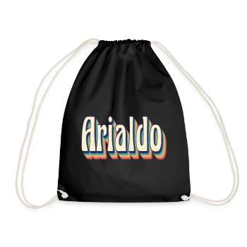 Arialdo t-shirt rétro t-shirt vintage - Sac de sport léger - noir - Devant