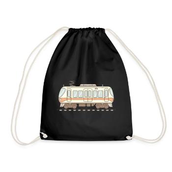 Look de bande dessinée ferroviaire - Sac de sport léger - noir - Devant