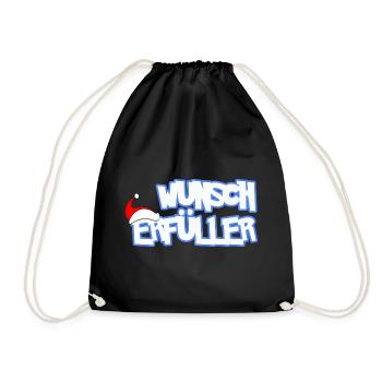 WUNSCHERFÜLLER - Turnbeutel - Schwarz - Vorne