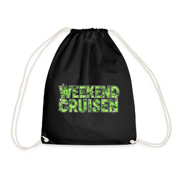 Weekend Cruisen Tuning Szene Car Meet - Turnbeutel - Schwarz - Vorne