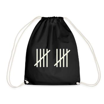 10 coups - Sac de sport léger - noir - Devant