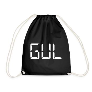 Yellow - LCD - Drawstring Bag - black - Front