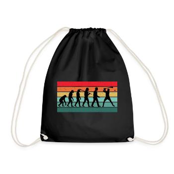 Hurling Player Coach Funny Team Hurlers Gift - Drawstring Bag - black - Front