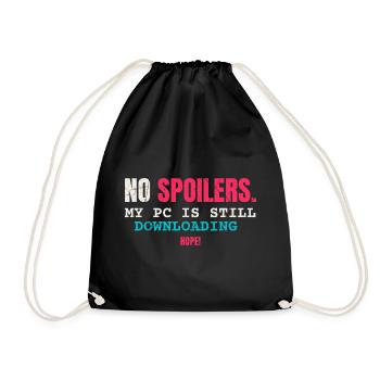 No Spoiler Videogame - Turnbeutel - Schwarz - Vorne