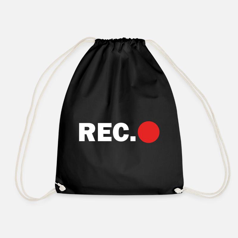 Cameraman Cap - Drawstring Bag - black