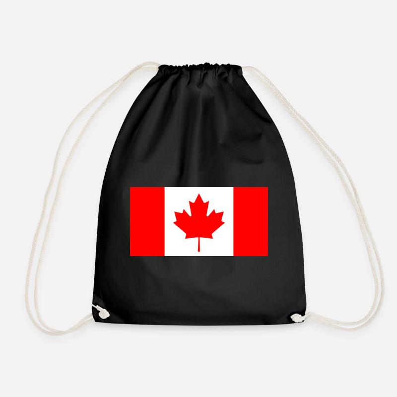 Canada - Drawstring Bag - black
