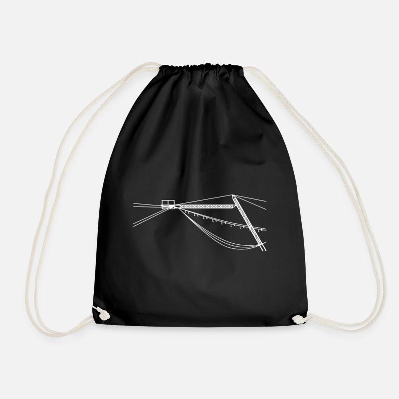 Wakeboard, Geschenk - Turnbeutel - Schwarz