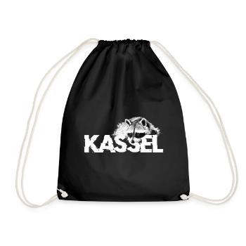 Waschbär Kassel - Turnbeutel - Schwarz - Vorne