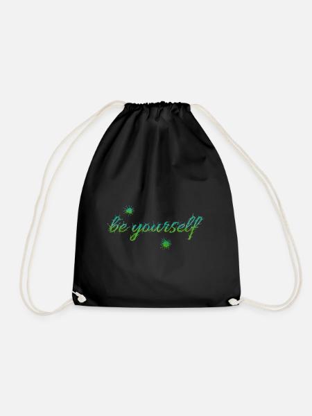 be yourself - Turnbeutel - Schwarz
