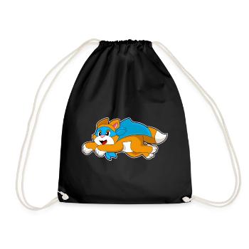 Cape de Super-héros Chat - Sac de sport léger - noir - Devant