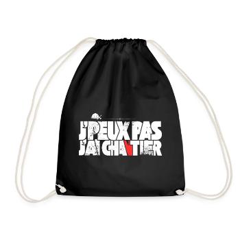 J'peux pas J'ai Chantier - Sac de sport léger - noir - Devant
