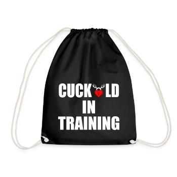 cuckold in training - Turnbeutel - Schwarz - Vorne