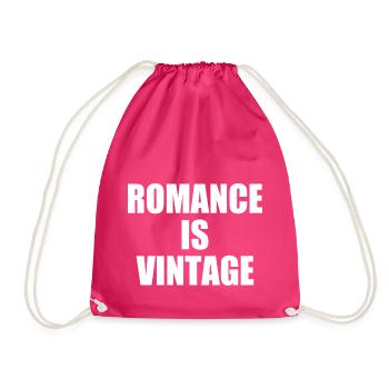 romance is vintage - Drawstring Bag - fuchsia - Front
