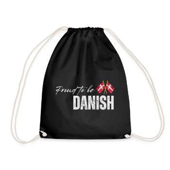 Fier Danois, j’adore le Danemark - Sac de sport léger - noir - Devant