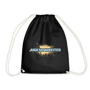 Youth worker - Drawstring Bag - black - Front