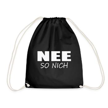 NO - NOT LIKE THAT - Drawstring Bag - black - Front