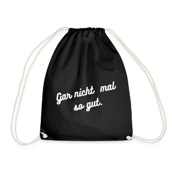HN Gar nicht mal so gut Script - Turnbeutel - Schwarz - Vorne