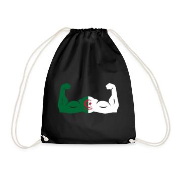 Algeria in Force - Drawstring Bag - black - Front