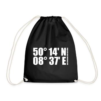Bad Homburg in front of the altitude Coordinates - Drawstring Bag - black - Front