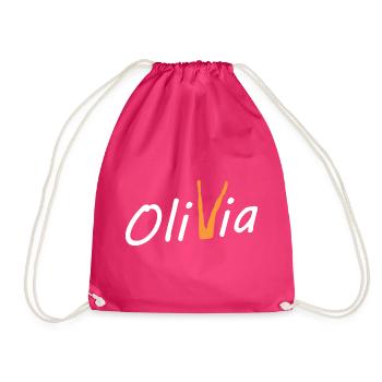Olivia Bein - Turnbeutel - Fuchsia - Vorne