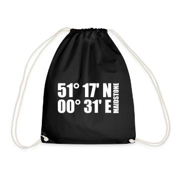 Maidstone Coordinates - Drawstring Bag - black - Front