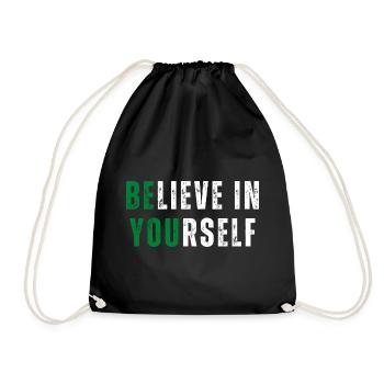 Croyez en vous! Motivation Coach d’Amour de Soi - Sac de sport léger - noir - Devant