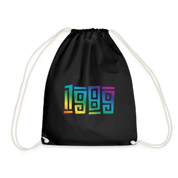 1989 - Drawstring Bag - black - Front