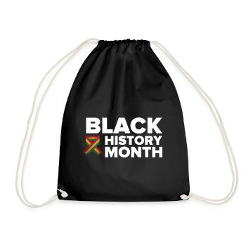 Black History Month - Turnbeutel - Schwarz - Vorne