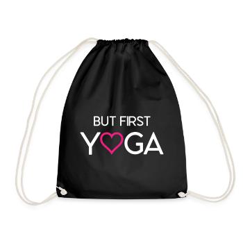 Mais d’abord le yoga - Sac de sport léger - noir - Devant