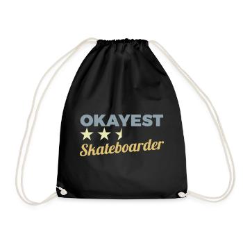 D’accord Skateboarder - Sac de sport léger - noir - Devant