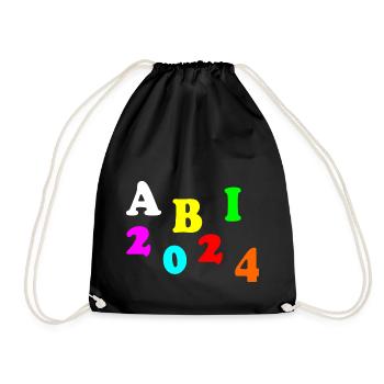 Abi 2024 - Turnbeutel - Schwarz - Vorne