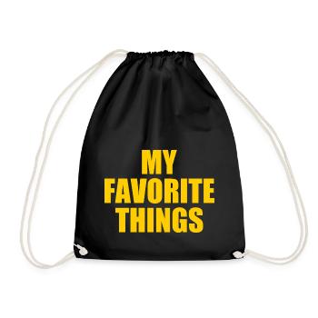 my favorite things - Sac de sport léger - noir - Devant
