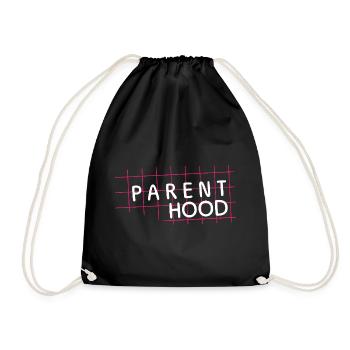 Parent Hood – Elternleben im Fokus - Turnbeutel - Schwarz - Vorne