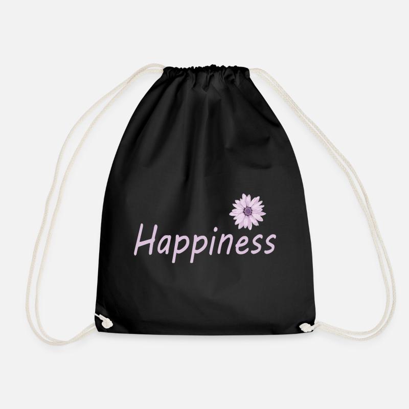 HAPPINESS - Turnbeutel - Schwarz
