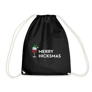 Merry Hicksmas – Anti Xmas Edition - Drawstring Bag - black - Front