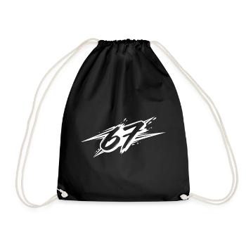 67 - Drawstring Bag - black - Front